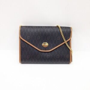 Christian Dior Honeycomb Chain Shoulder Bag Black
